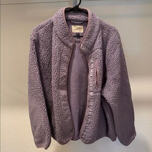 Women’s Universal Thread Purple Sherpa Jacket Size XXL